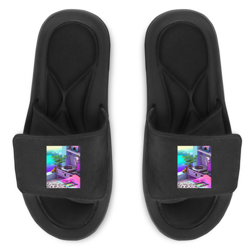 Vaporwave Aesthetic Slide Sandal | Artistshot