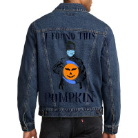 I Found This Pumpkin Halloween Costume Doctor Costume Men Denim Jacket | Artistshot