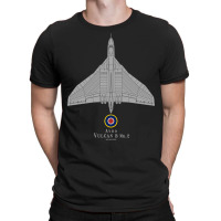 Avro Vulcan Bomber Tech Drawing T-shirt | Artistshot