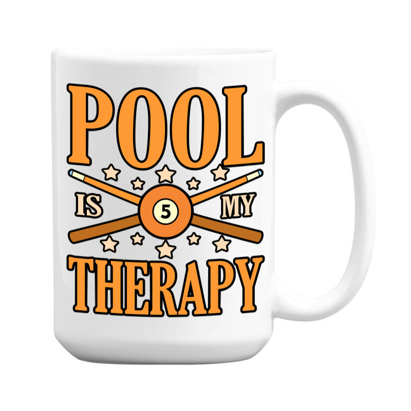 Pool Is My Therapy Billiards Snooker Sports Player Graphic Pullover Ho 15 Oz Coffee Mug | Artistshot