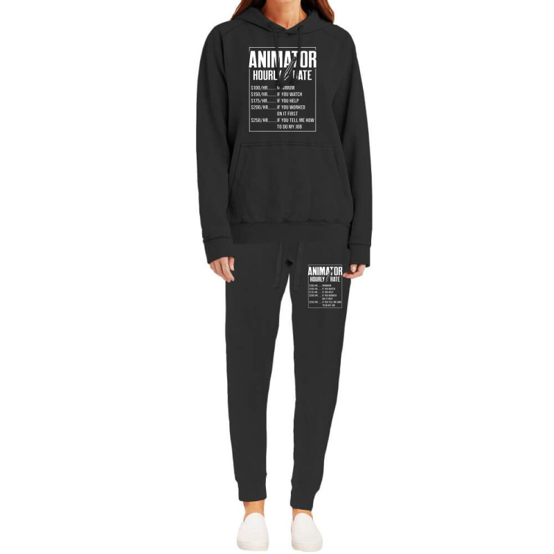 Animator Rate Animating Graphic Artist Animation Hoodie & Jogger set by victordionnea | Artistshot