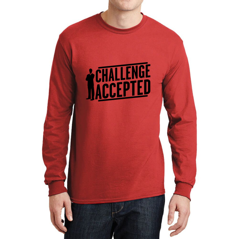 Challenge Accepted Big Bang Long Sleeve Shirts | Artistshot