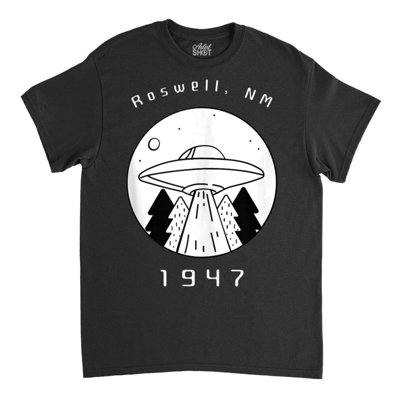 Roswell Ufo Alien Hunter First Contact Ufologist Spaceship Classic T-shirt by Min01 | Artistshot