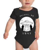 Roswell Ufo Alien Hunter First Contact Ufologist Spaceship Baby Bodysuit | Artistshot