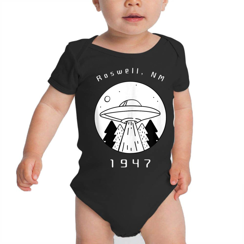 Roswell Ufo Alien Hunter First Contact Ufologist Spaceship Baby Bodysuit by Min01 | Artistshot