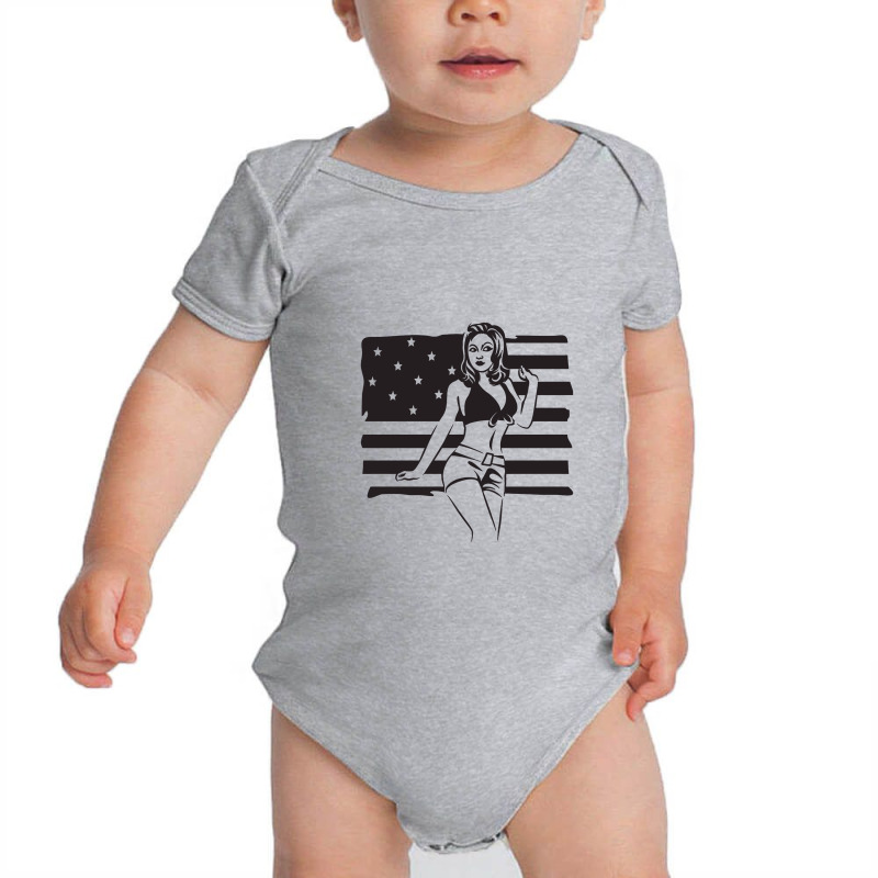 American Woman Baby Bodysuit by cosmicskulles | Artistshot