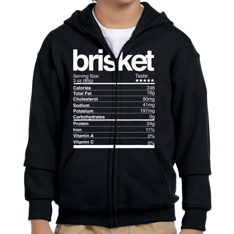 Brisket Nutritional Facts Jewish Hanukkah Chanukah Foods Youth Zipper Hoodie | Artistshot