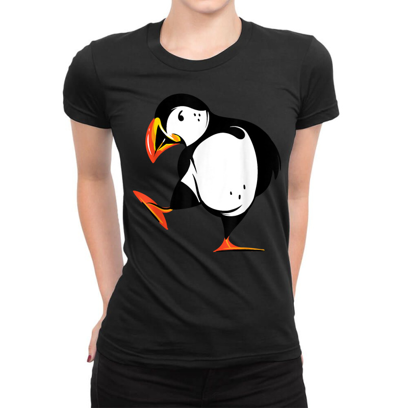 Puffin Baby Seabirds Lovers Bird Lover Iceland Funny Animal T Shirt Ladies Fitted T-Shirt by zheralalumo | Artistshot