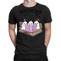 Cute Ghost Book Worm Nerd Boooks Halloween Party Costume T Shirt Copy T-shirt | Artistshot