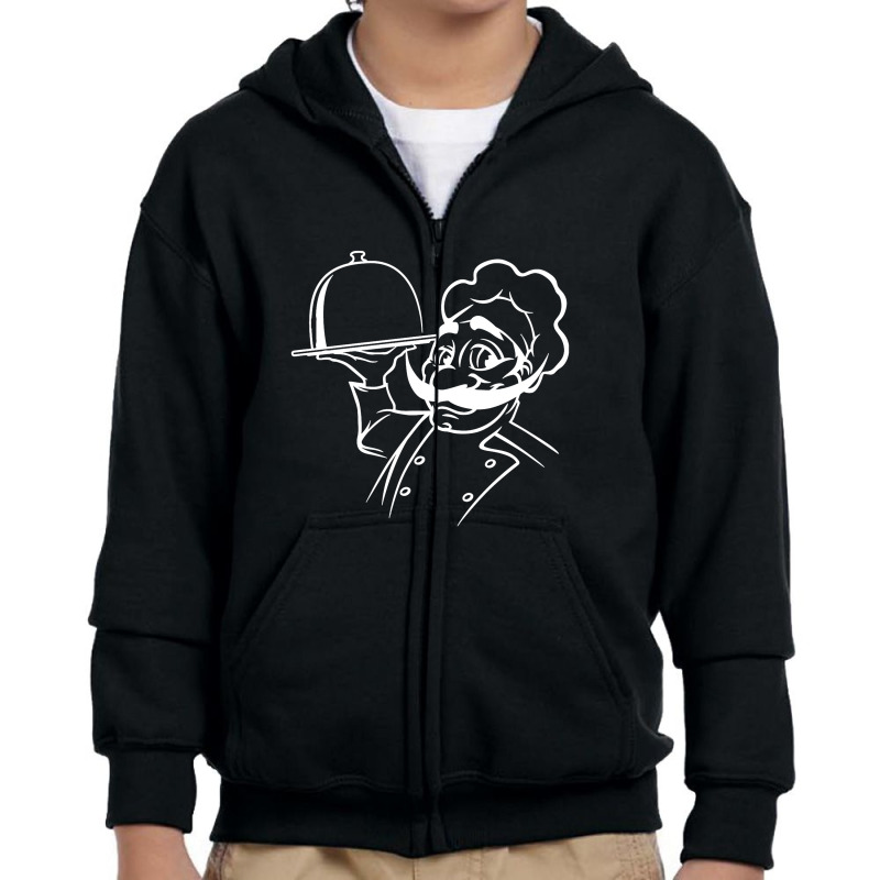 Bon Appetit Youth Zipper Hoodie by cosmicskulles | Artistshot