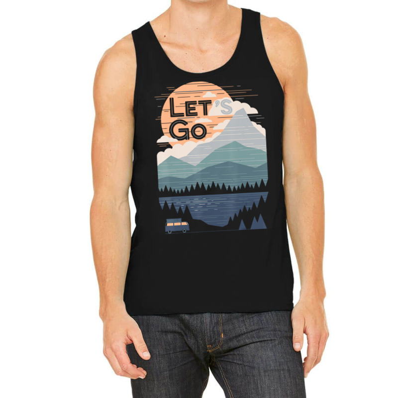 Let Go Let's Go Vacation Motivational Tank Top by Adcock Salmon | Artistshot