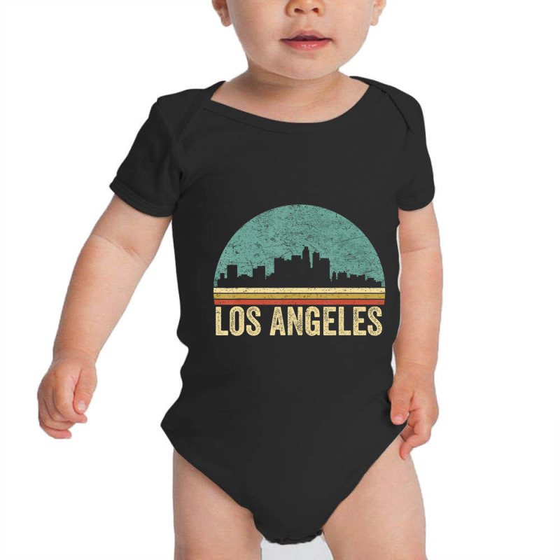 Retro Vintage Los Angeles La Skyline 70s 80s Souvenir Baby Bodysuit by Kosdapen517 | Artistshot