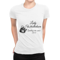 Bridgerton Lady Whistledown Spilling Tea Since 1813 Pattern Ladies Fitted T-shirt | Artistshot