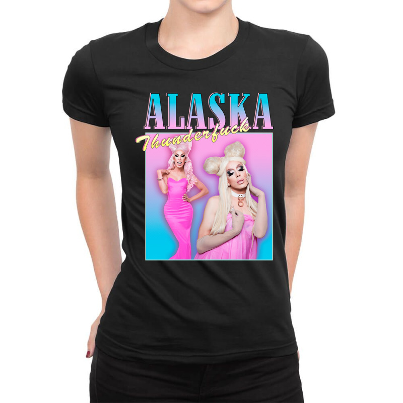 Alaska, Alaska Vintage, Alaska Art, Alaska Painting, The Alaska, Thund Ladies Fitted T-Shirt by SHOPTYEUA | Artistshot