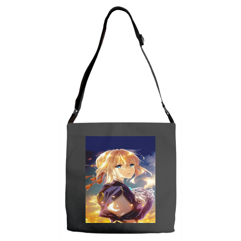 Violet Evergarden  Graphic Adjustable Strap Totes | Artistshot