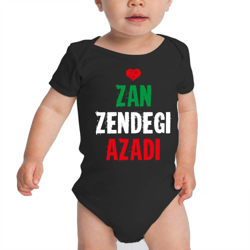 Free Iran  Zan Zendegi Azadi  Persian Heart Love Quote Sweatshirt Baby Bodysuit | Artistshot