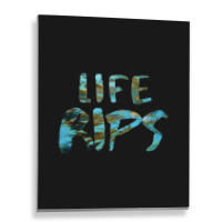 Life Rips Chris D_elia Congratulations Podcast Blue Colorway Metal Print Vertical | Artistshot