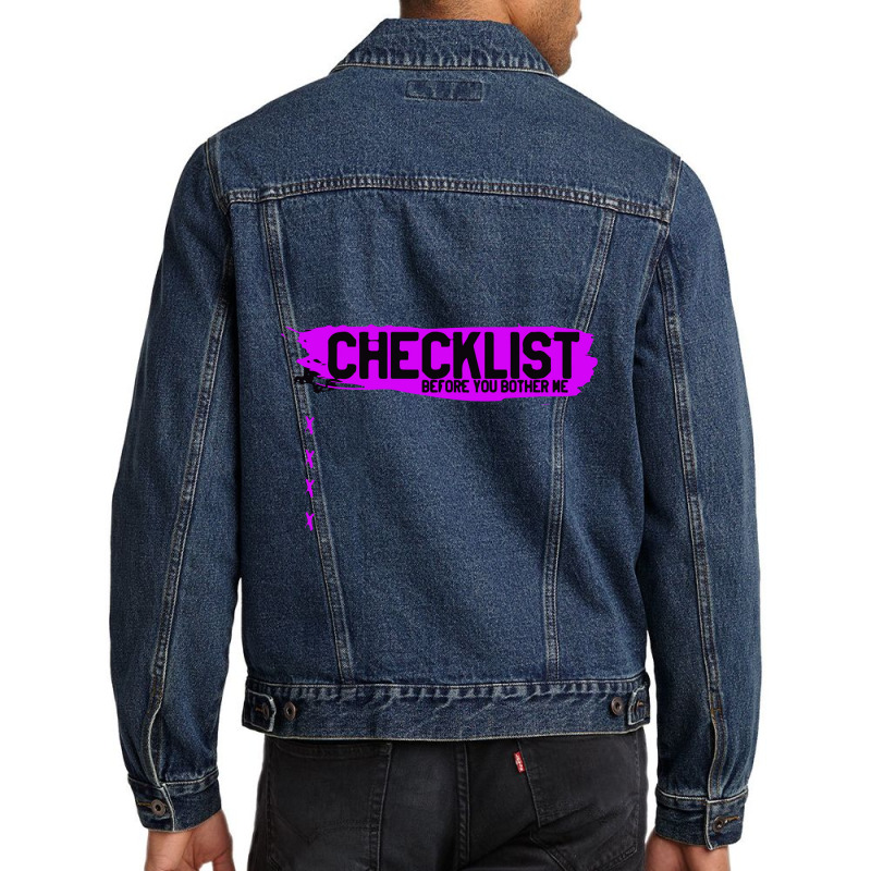 Cheklisht Men Denim Jacket | Artistshot