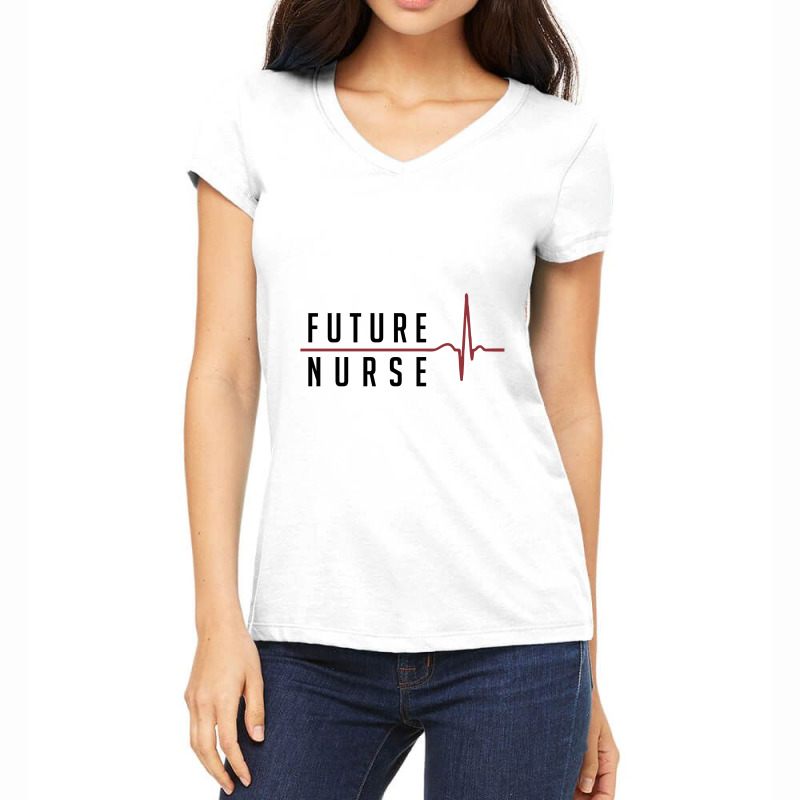 Future Nurse Women's V-Neck T-Shirt by Chris Ceconello | Artistshot