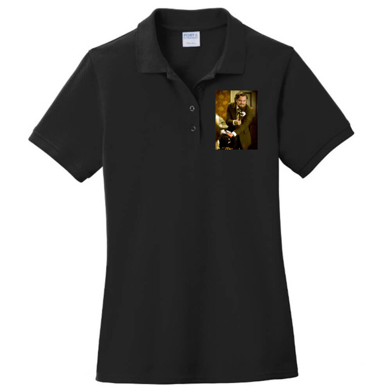 Leo Laughing Smile Ladies Polo Shirt by cm-arts | Artistshot