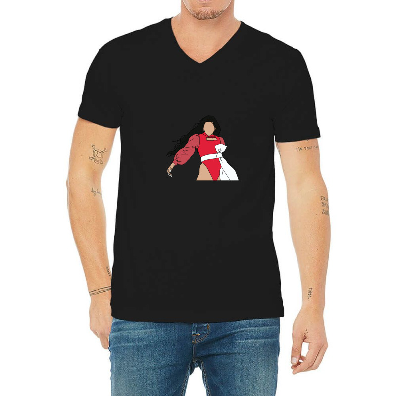 Rosalía Latin Grammys 2019 Outline V-Neck Tee by SteveMartindale | Artistshot