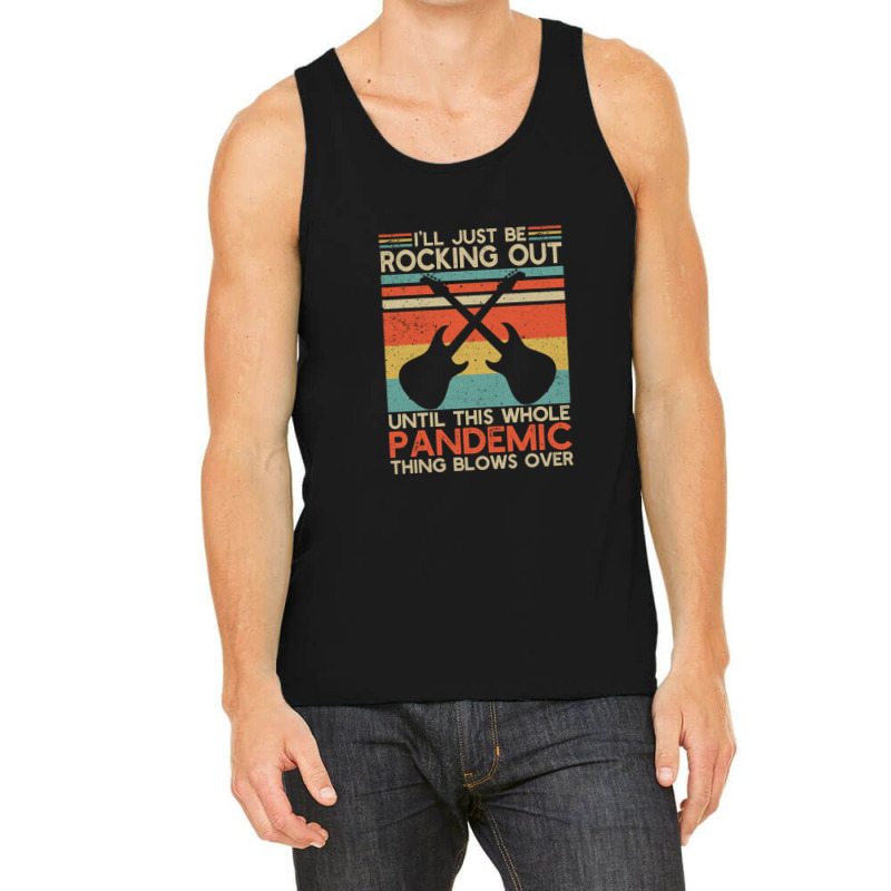 Guitarist I Will Be Rocking Out Until This Whole Pandemic Christmas Tank Top | Artistshot