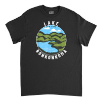 Lake Ronkonkoma New York Ny Badge Souvenir Vacation T Shirt Classic T-shirt | Artistshot