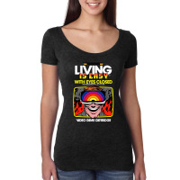 Eyes Closed Women's Triblend Scoop T-shirt | Artistshot