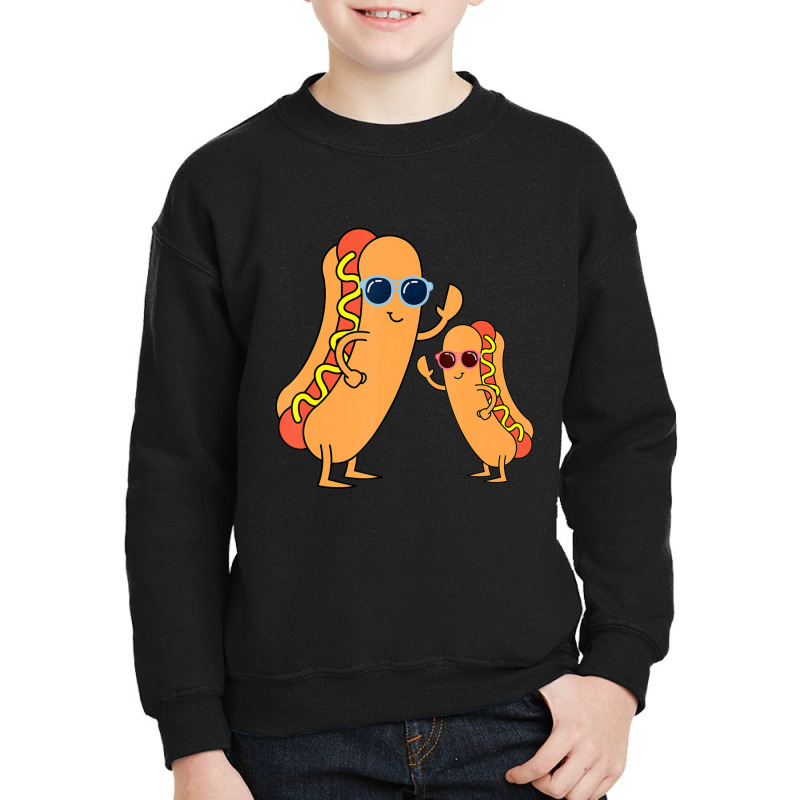 Cool Franks Sausages Weiner Fast Food Sunglasses Hot Dog Youth Sweatshirt by Konlasa6638 | Artistshot