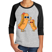 Cool Franks Sausages Weiner Fast Food Sunglasses Hot Dog Youth 3/4 Sleeve | Artistshot