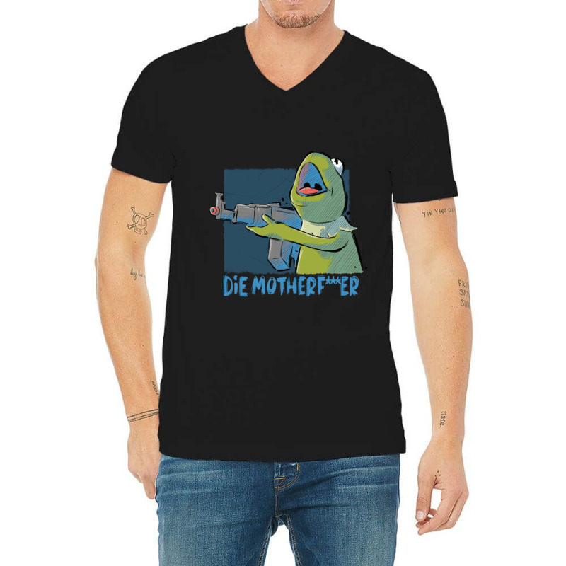 Frog Gun V-Neck Tee by Kenruhaea79 | Artistshot