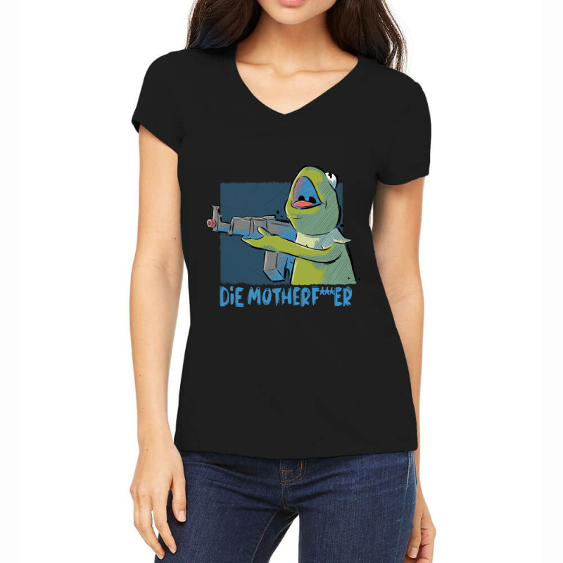 Frog Gun Women's V-Neck T-Shirt by Kenruhaea79 | Artistshot