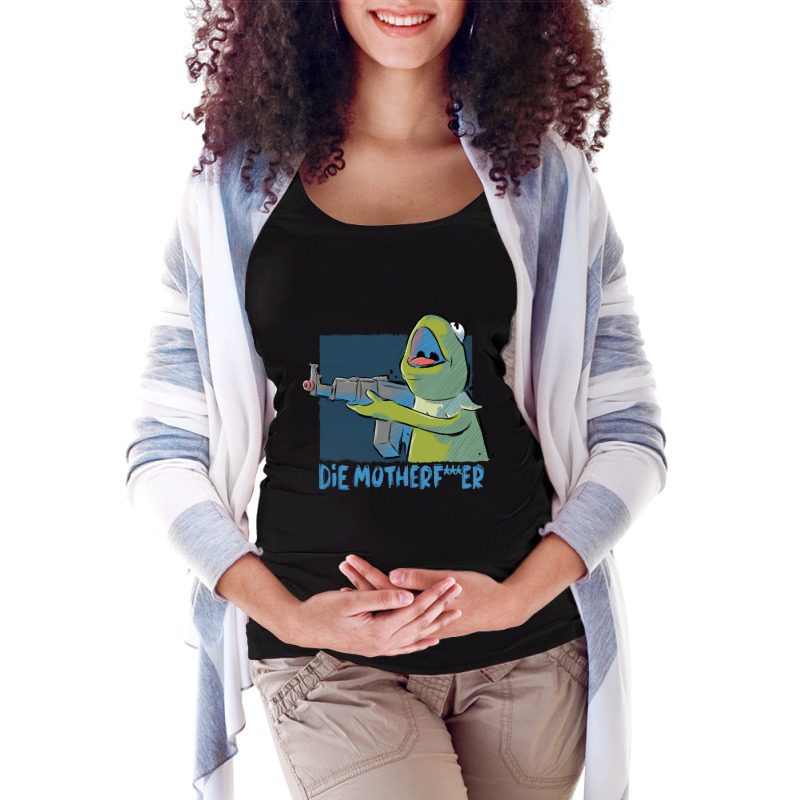 Frog Gun Maternity Scoop Neck T-shirt by Kenruhaea79 | Artistshot