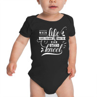 Kneel Prayer Warrior Hands Jesus Christ Faith Pray Baby Bodysuit | Artistshot