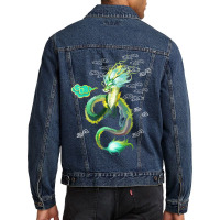 Asian Dragon Oriental Chinese Men Denim Jacket | Artistshot