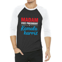 Kamala Madam Vice President Biden Vp 2020 Kamala 3/4 Sleeve Shirt | Artistshot