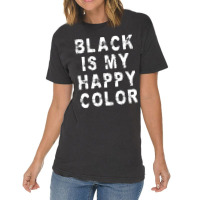 Black Is My Happy Color Emo Gothic Punk Vintage T-shirt | Artistshot