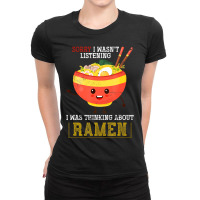 Asian Food Noodles Kawaii Bowl Of Ramen Ladies Fitted T-shirt | Artistshot