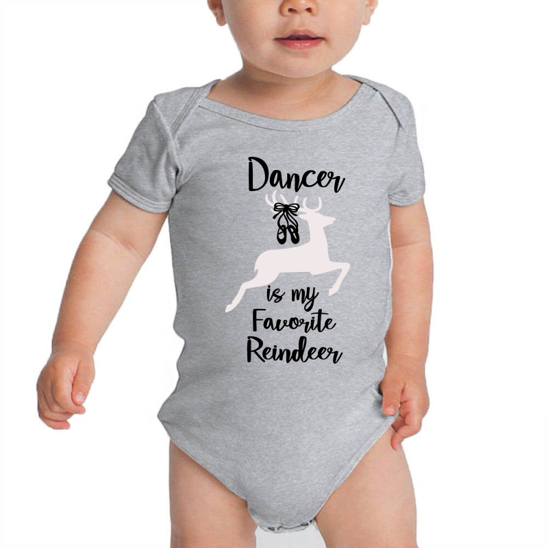 Ballet Dancer Is My Favorite Reindeer Christmas Baby Bodysuit | Artistshot