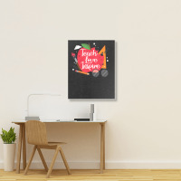 Teach, Love, Inspire Teacher Appreciation From Students Portrait Canvas Print | Artistshot