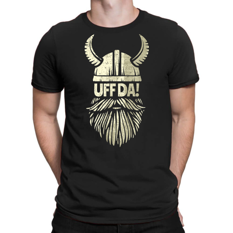 Uff Da Norwegian Quote Scandinavian Viking Helmet Beard Man T Shirt T-shirt | Artistshot