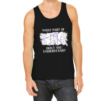 What Part Of Donâ´t You Understand Ice Hockey Tank Top | Artistshot