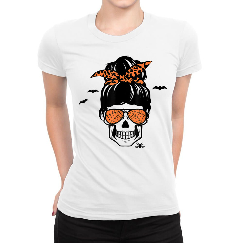 Spooky Halloween Momster Novelty Scary Fall Holiday Item T Shirt Ladies Fitted T-Shirt by cm-arts | Artistshot