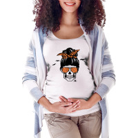 Spooky Halloween Momster Novelty Scary Fall Holiday Item T Shirt Maternity Scoop Neck T-shirt | Artistshot