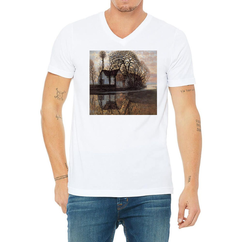 Piet Farm Near Duivendrecht V-neck Tee | Artistshot