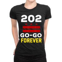 Stylish Washington Dc, 202 Go-go Music Forever Ladies Fitted T-shirt | Artistshot