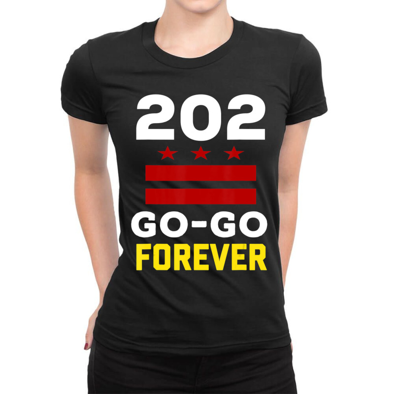 Stylish Washington Dc, 202 Go-go Music Forever Ladies Fitted T-shirt | Artistshot