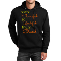 Thankful Grateful Blessed Fall Autumn Color Christian Unisex Hoodie | Artistshot