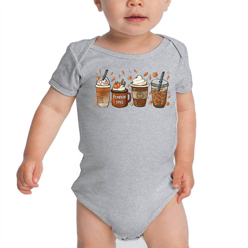 Halloween Coffee Pumpkin Latte Spice Coffee Love Fall Season T Shirt Baby Bodysuit by daecuvifysha | Artistshot