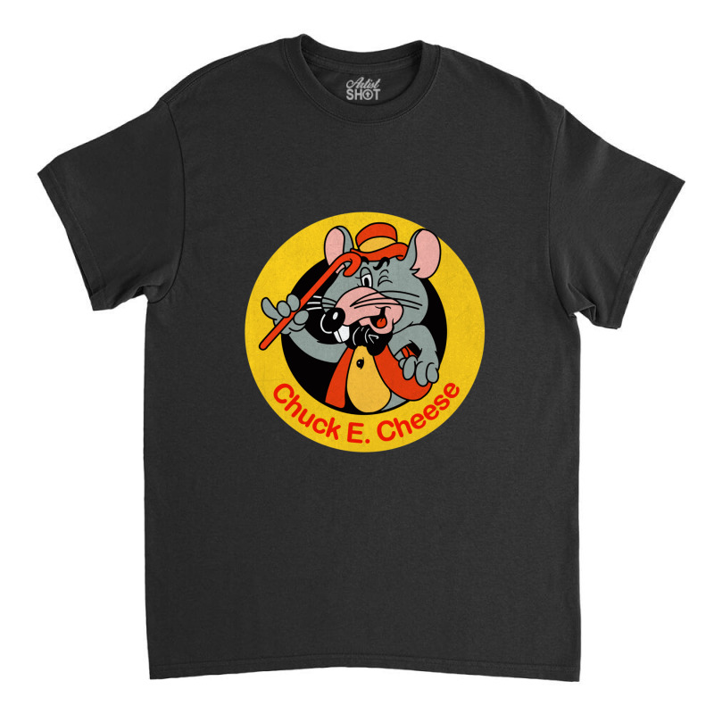 Chuck E. Cheese's Pin Button Art From The 80's With Old Incarnation Of Classic T-shirt by LizbethHensley | Artistshot